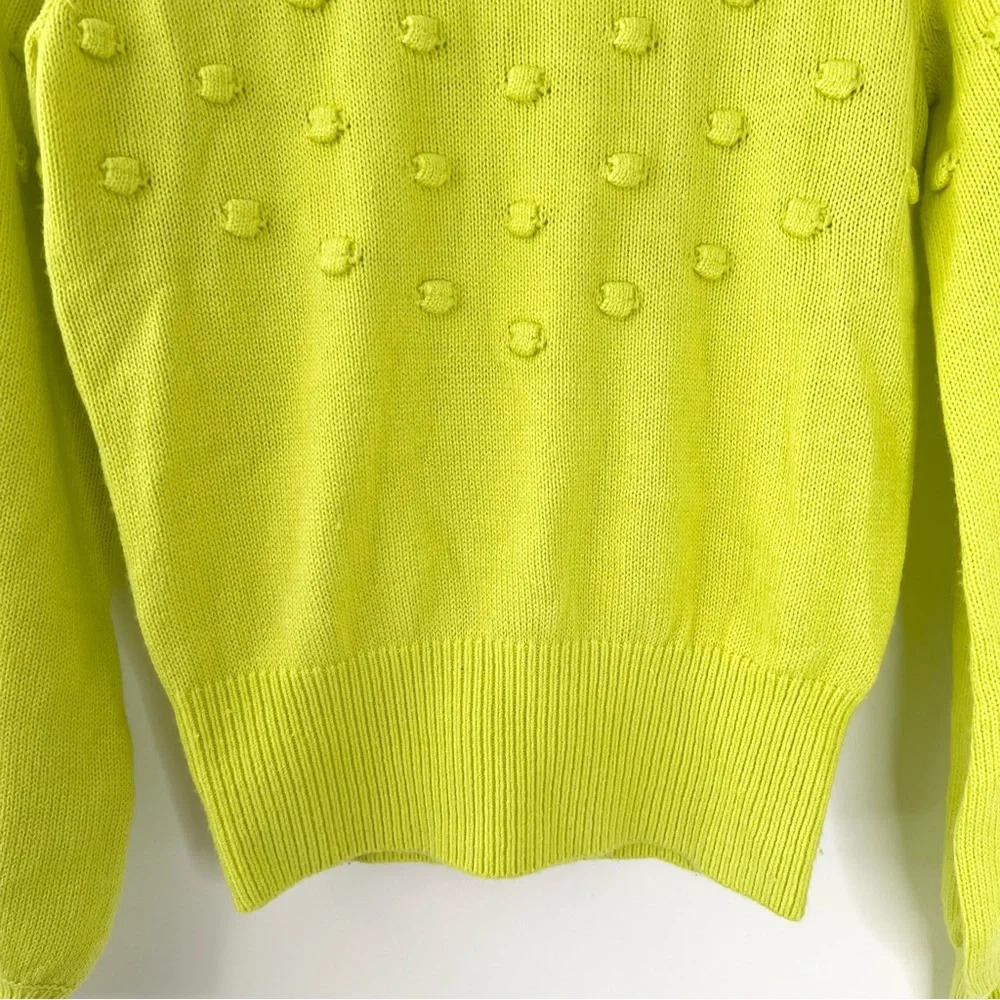 LILLY PULITZER | Tekla Bauble Yellow Pull Over Knit Sweater Lime Green Size xs - Picture 8 of 11